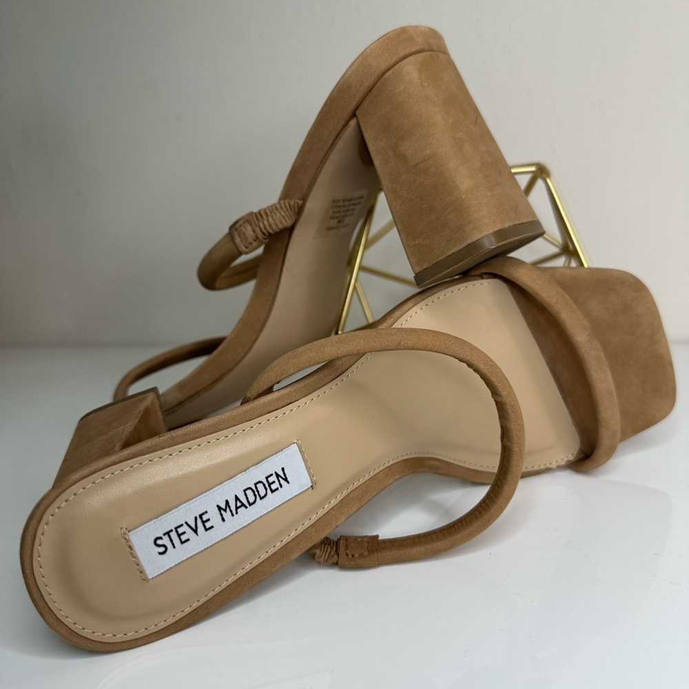 Steve Madden Brown Heeled Sandals - Picture 6 of 13